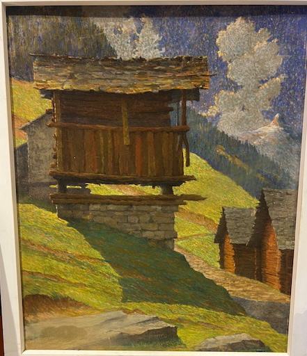 Pastelmalerei ,Wallis um 1900